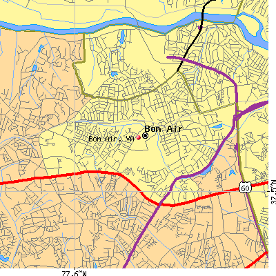 Bon Air map