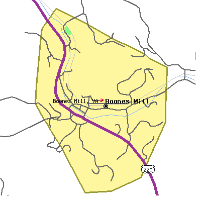 Boones Mill map