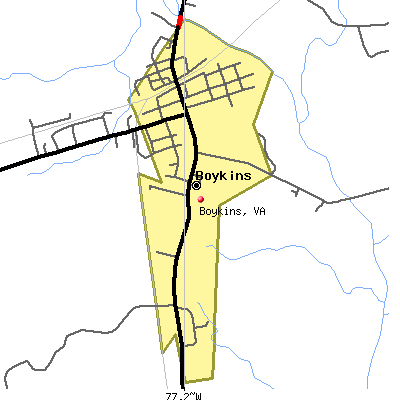 Boykins map