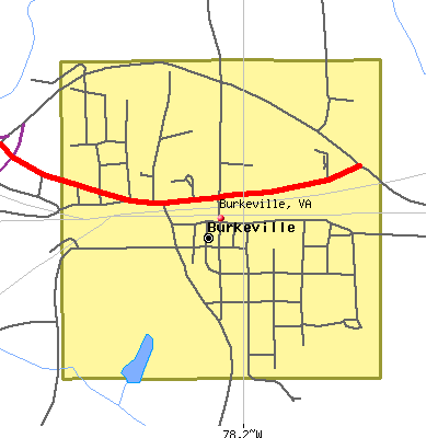 Burkeville map