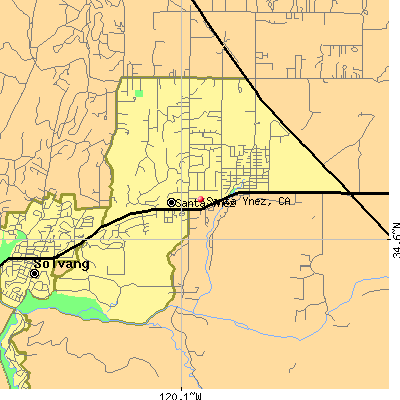 Santa Ynez map