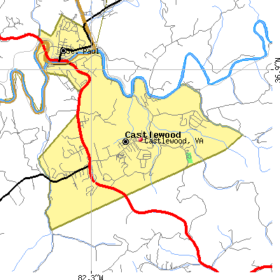 Castlewood map