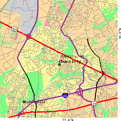 Chantilly map