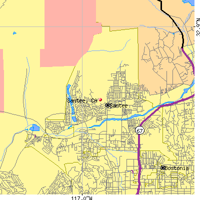 Santee map