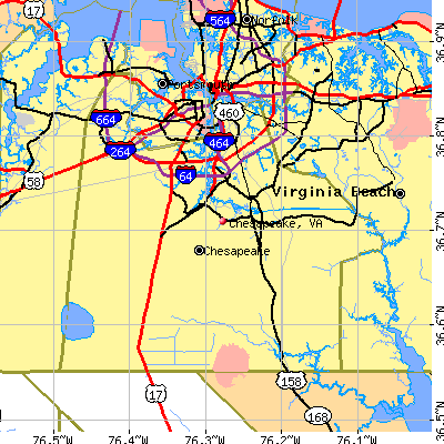 Chesapeake map
