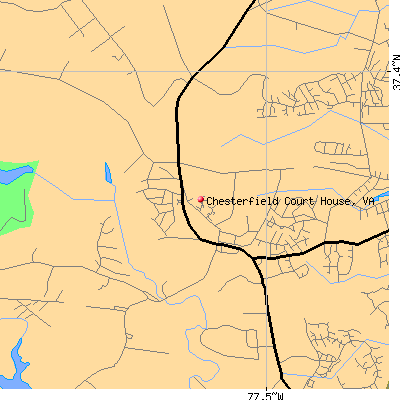 Chesterfield Court House map