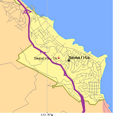 Sausalito map