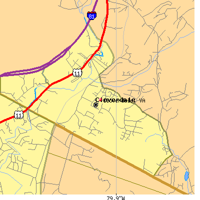 Cloverdale map