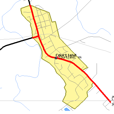 Courtland map