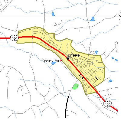 Crewe map