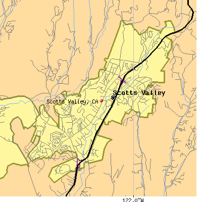 Scotts Valley map