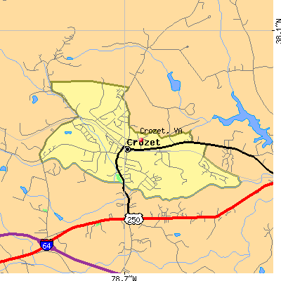 Crozet map