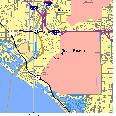 Seal Beach map
