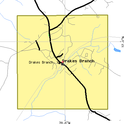 Drakes Branch map