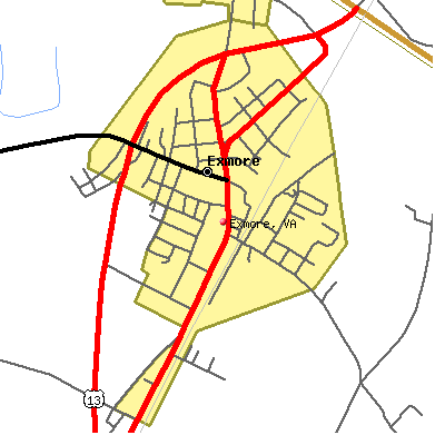 Exmore map