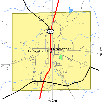 La Fayette map