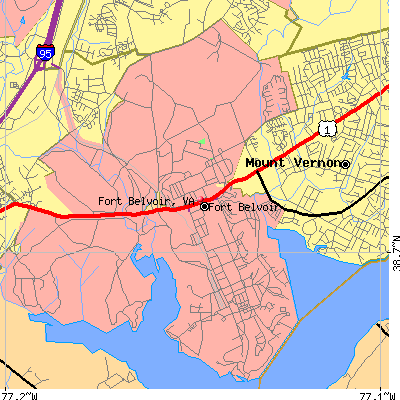 Fort Belvoir map