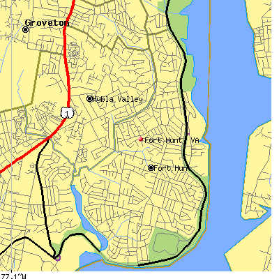 Fort Hunt map