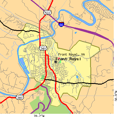 Front Royal map