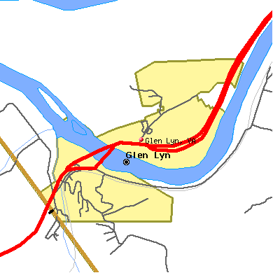 Glen Lyn map