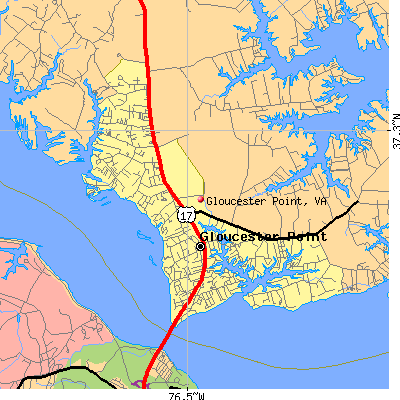 Gloucester Point map