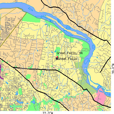 Great Falls map