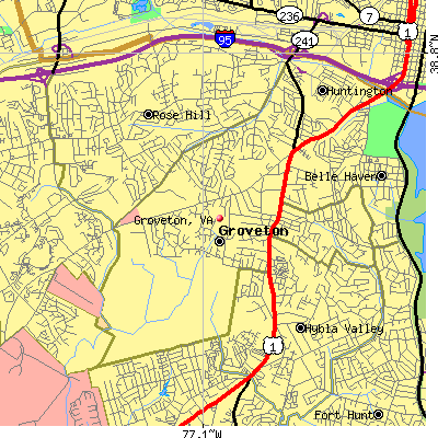 Groveton map