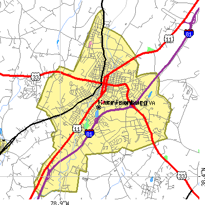 Harrisonburg map