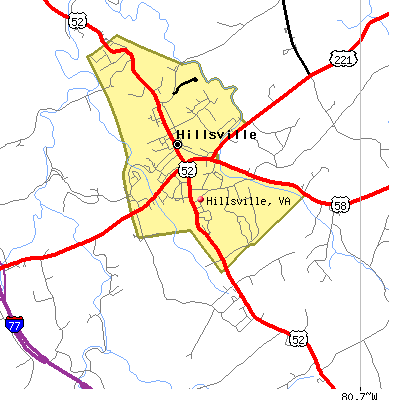 Hillsville map