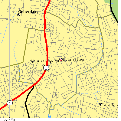 Hybla Valley map