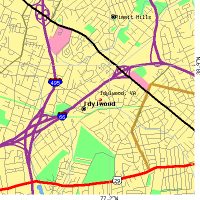 Idylwood map
