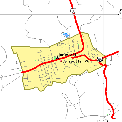 Jonesville map