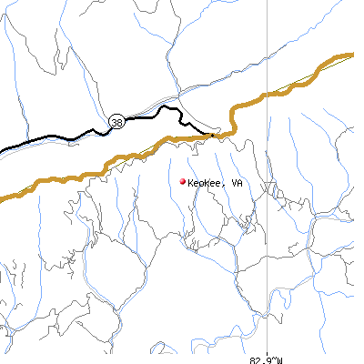 Keokee map