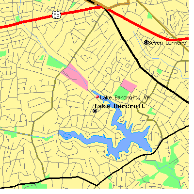 Lake Barcroft map