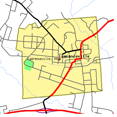 Lawrenceville map