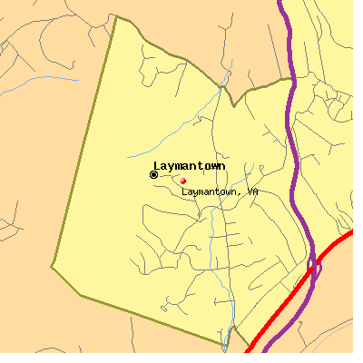 Laymantown map