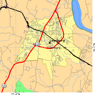 Leesburg map