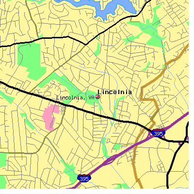 Lincolnia map