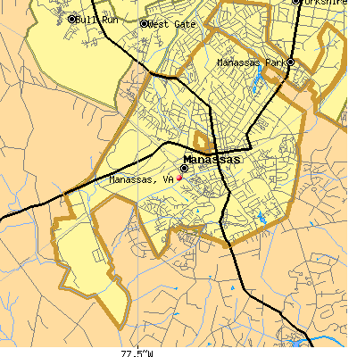 Manassas map