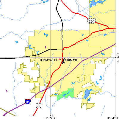 Auburn map