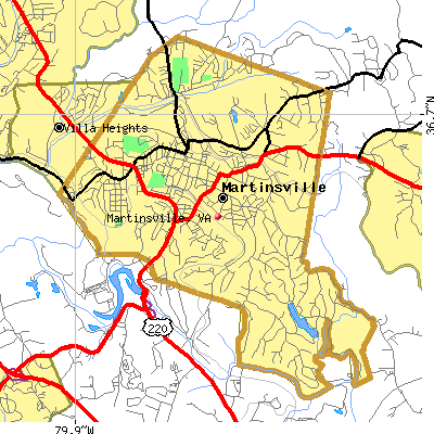 Martinsville map