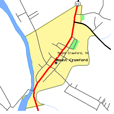 Mount Crawford map
