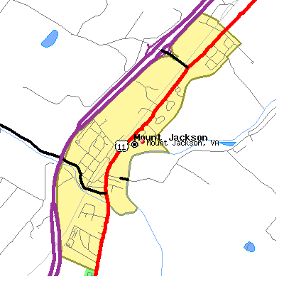 Mount Jackson map