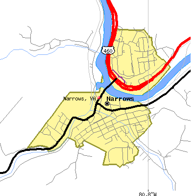 Narrows map