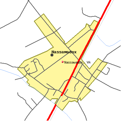 Nassawadox map