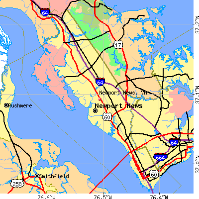 Newport News map