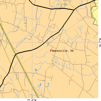 Nokesville map