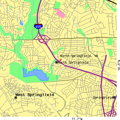 North Springfield map