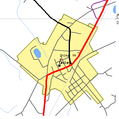 Onley map