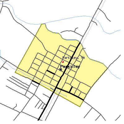 Parksley map